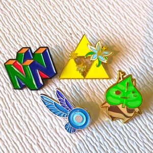 🩵2/$10🩵Unofficial Nintendo Pins - Korok, Silent Princess And Navi